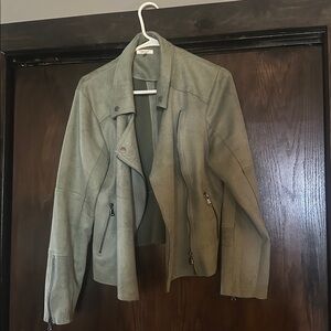 Stylish Green Suede Jacket